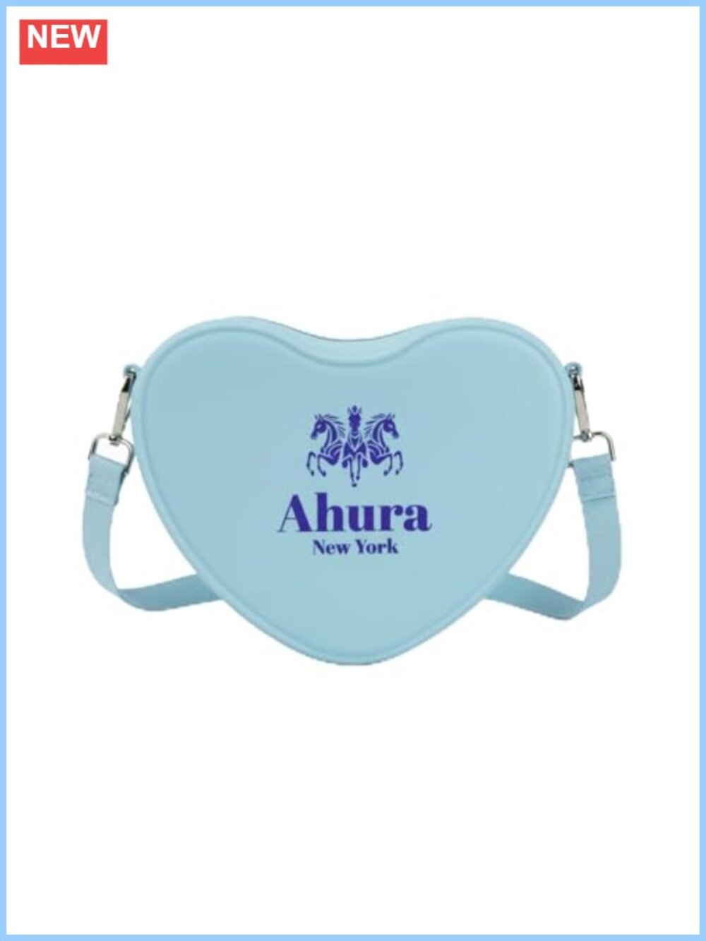 Heart Shaped Silicone Crossbody Bag Waterproof Adjustable Strap Festival Purse